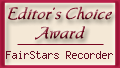 FairStars Recorder: Editor's Choice Awarded at butterflydownload.com !