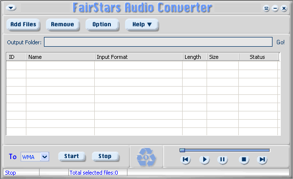 Screenshot of FairStars Audio Converter