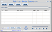 FairStars Audio Converter Screenshots